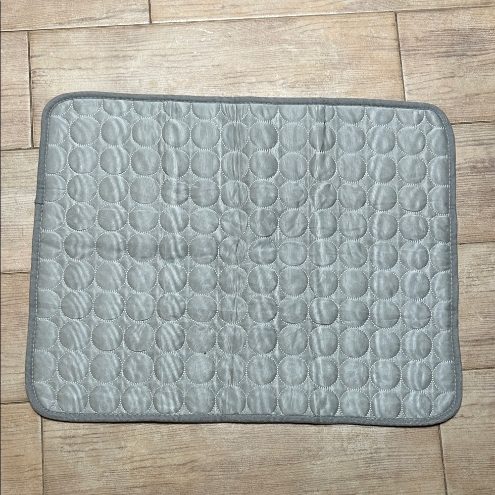 Gray Quilted Cooling Mat for Dogs